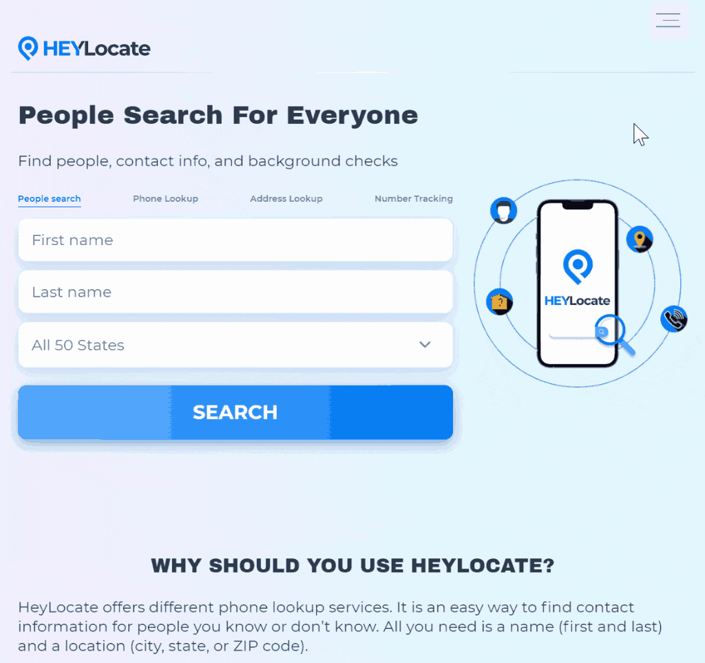 How to use HeyLocate.mobi to find a reverse email address lookup service