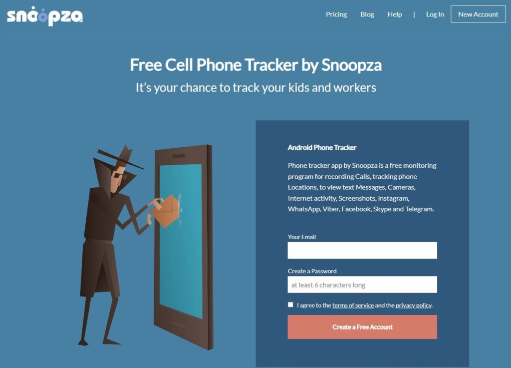 Snoopza's main web page