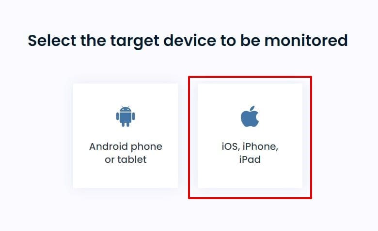 choose a device iphone ios for umobix