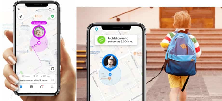 An image of Life360 showing location tracking feature