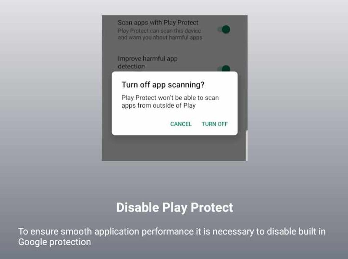 Disabling Play Protect for XNSPY