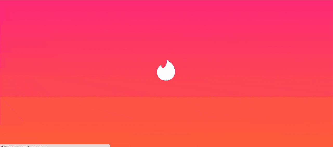 A gif of searching someone on Tinder using their username