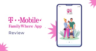 T-Mobile FamilyWhere App title, phone, family, location icons