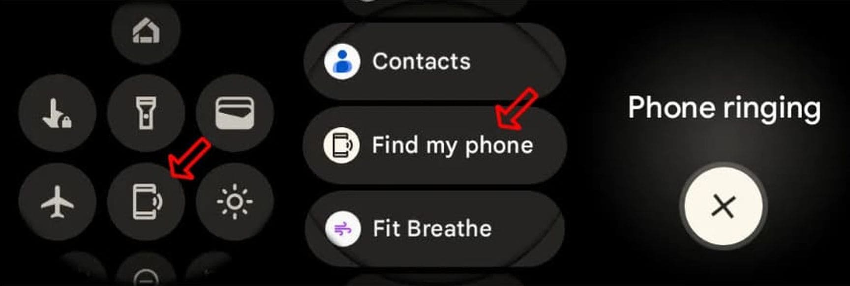 An image of how to find a Pixel phone_s location using Pixel watch