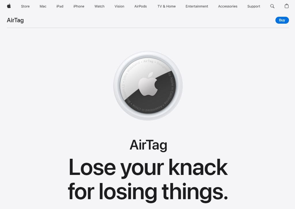 Apple Airtag homepage GPS tracker for dementia patients