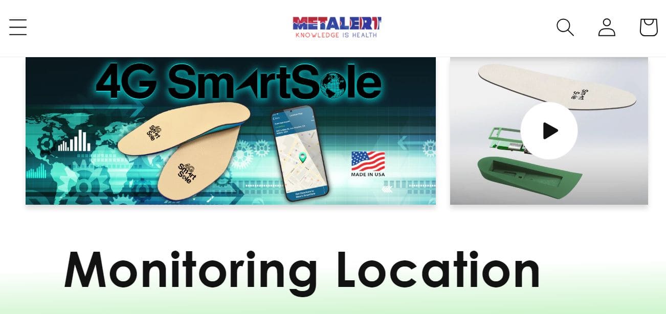 Site view of the SmartSole hidden GPS tracker showing sole insoles and phone