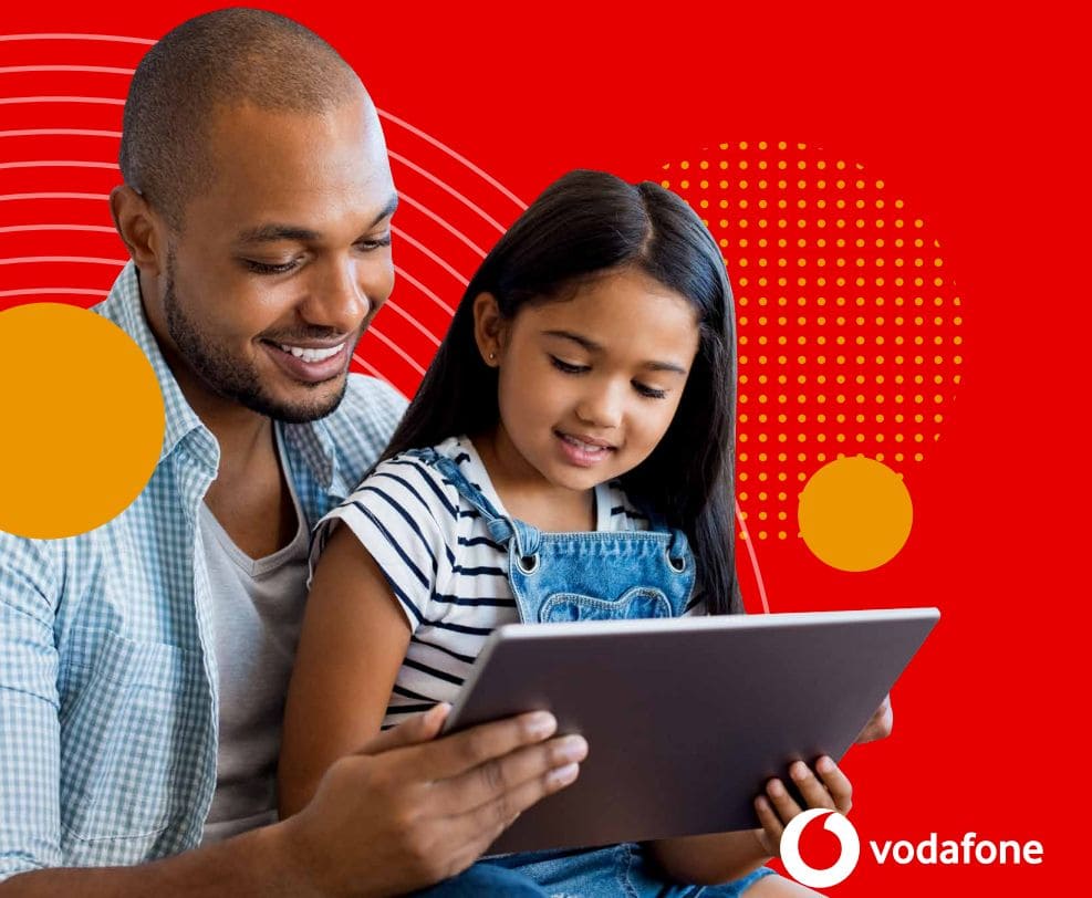 An image of Vodafone parental controls page