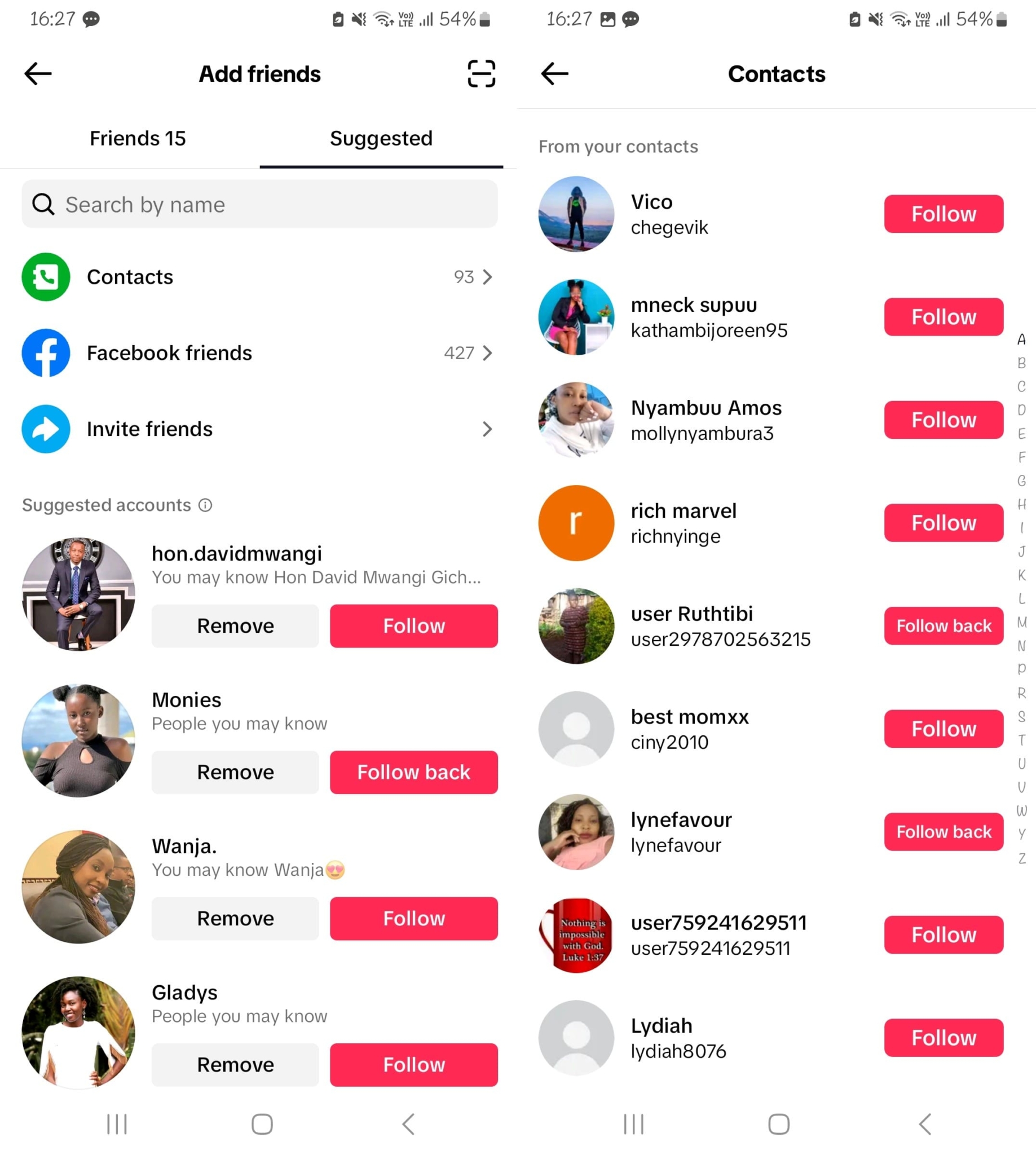 how to find tiktok user with email