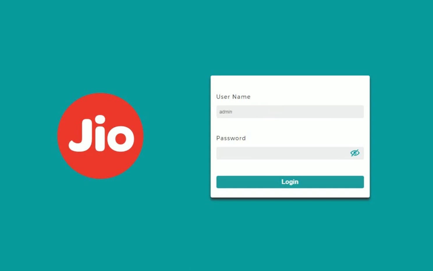 An image of Jio Fiber web interface