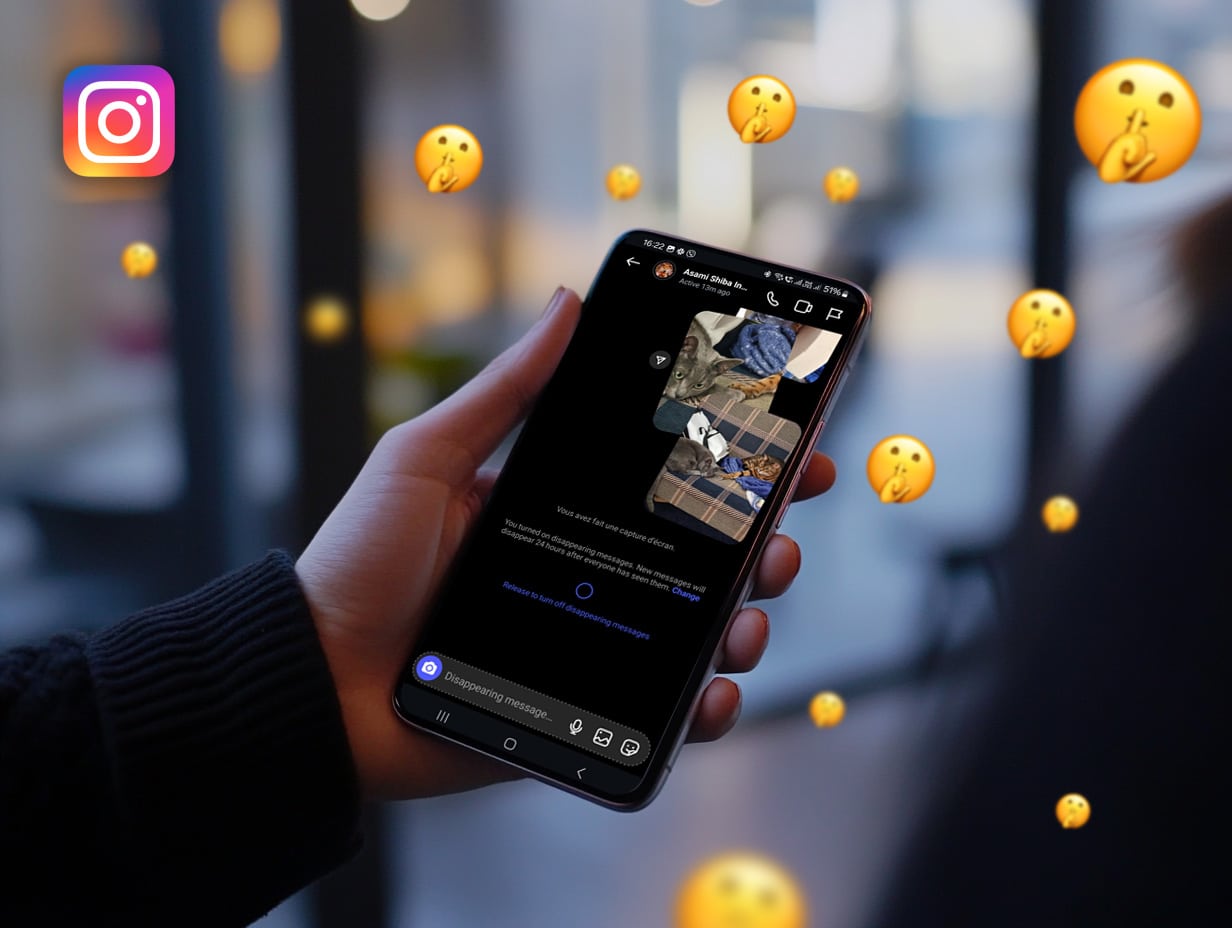 Instagram Disappearing Messages – Private Chat View