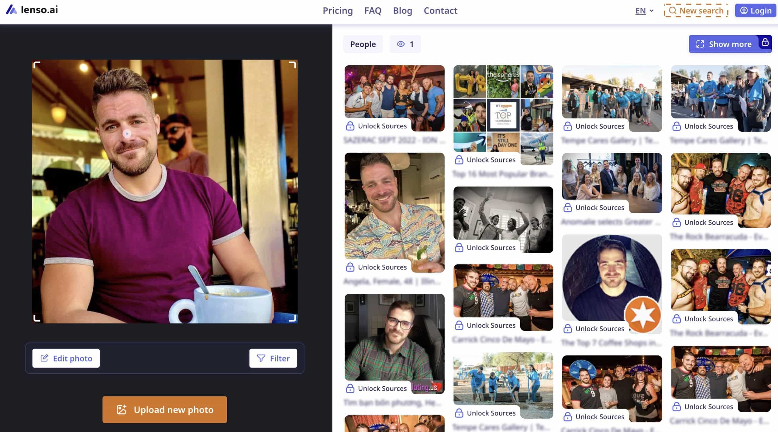 Search for images with lenso.ai and the result.
