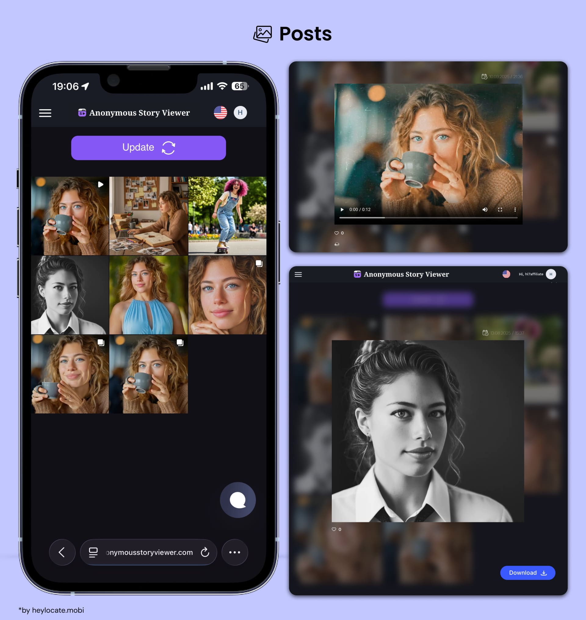 View and download Instagram photos (photos, videos).