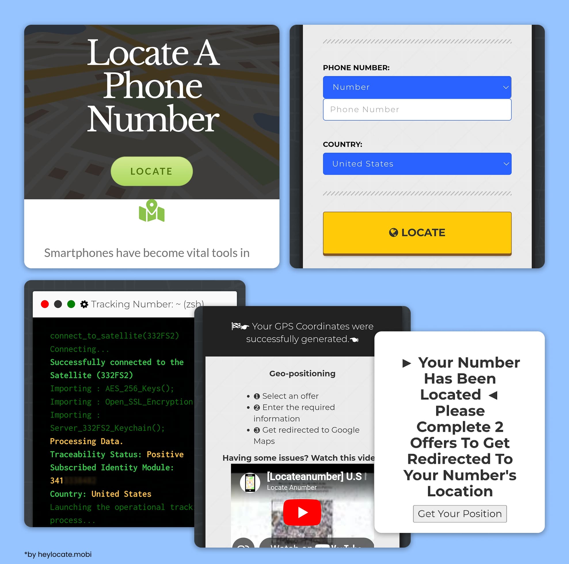 Attempt to find a location by phone number and fiasco.