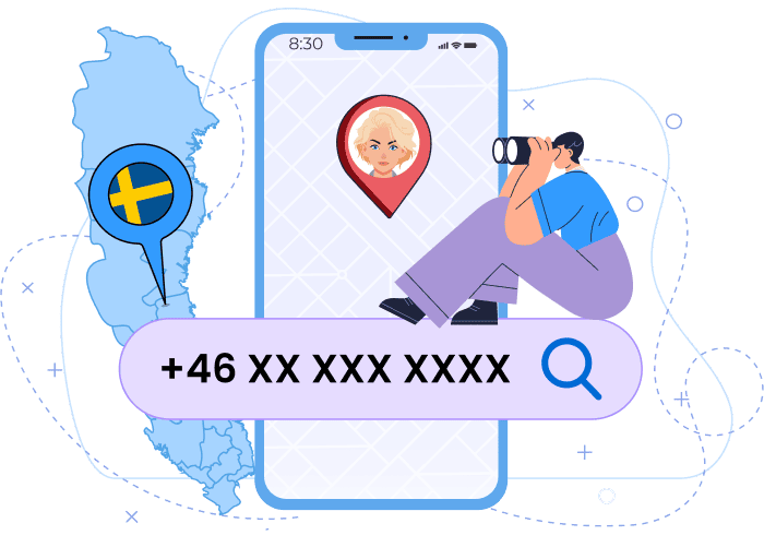 Free phone number tracker in Sweden that shows a number’s approximate location, carrier, number type and city.
