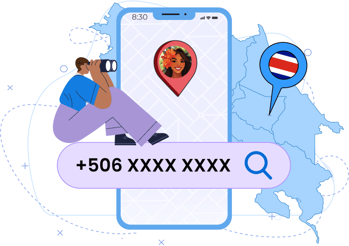 Free phone number tracker in Costa Rica that shows a number’s approximate location, carrier, number type and city.