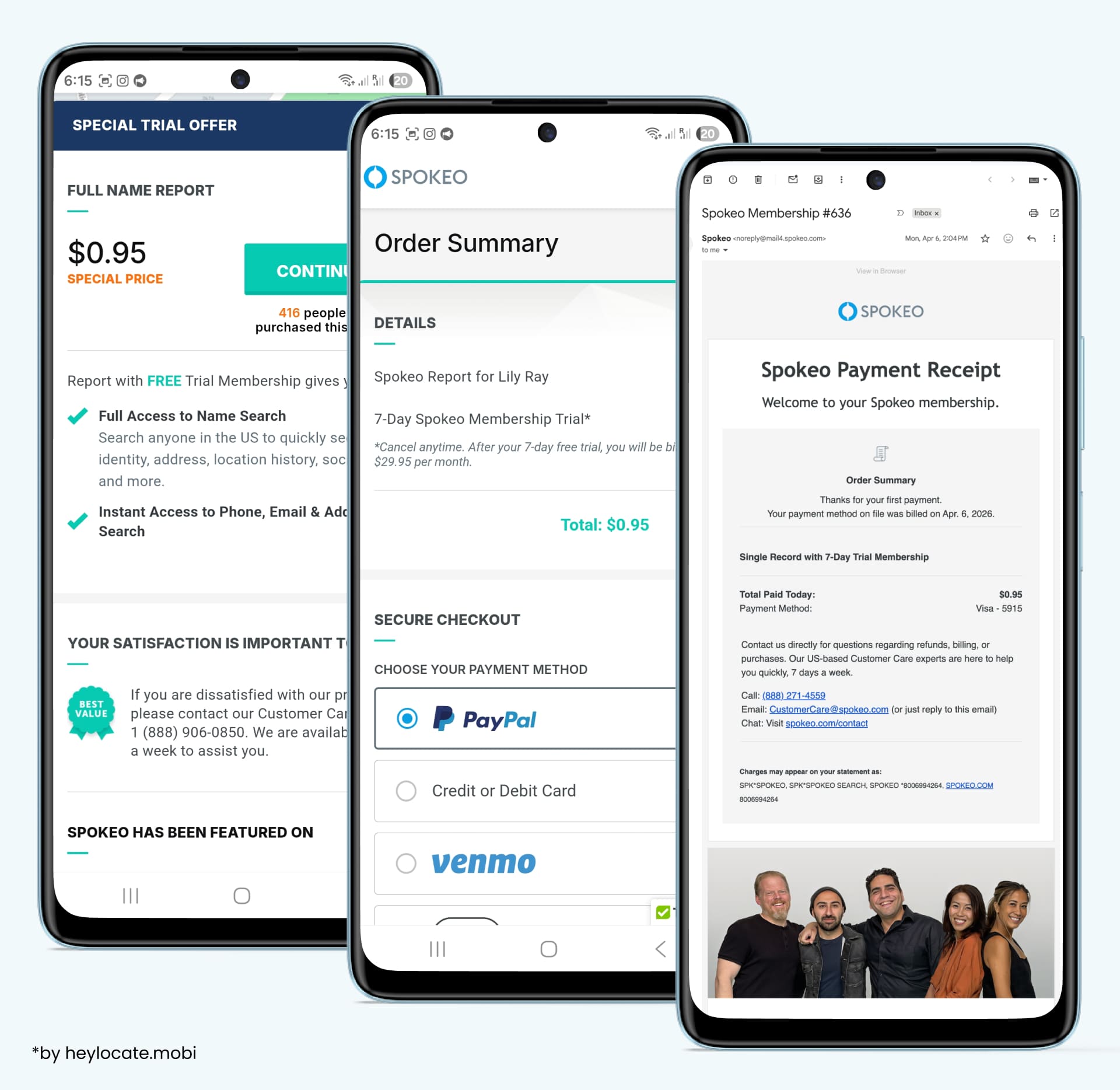 I completed the payment process for the trial period, after which I received an email confirming the activation of my account.