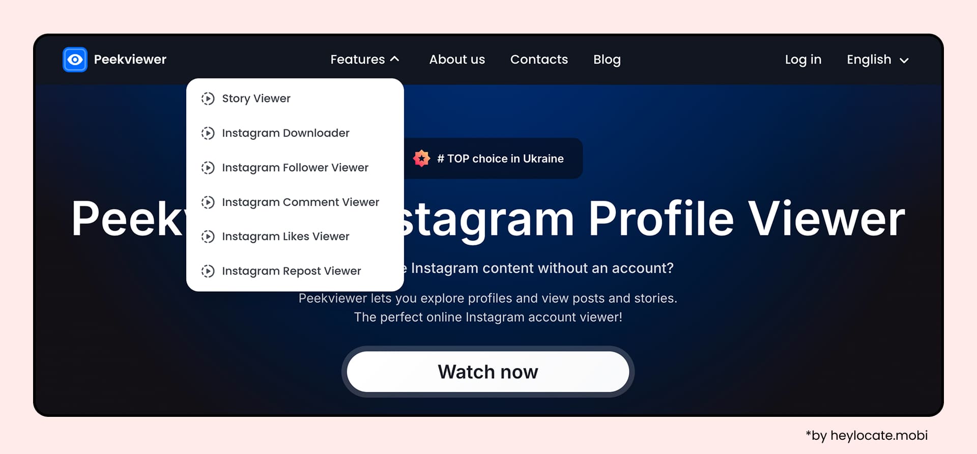 Peekviewer is shown as an Instagram profile viewer, so it isn't suitable for anonymously viewing accounts on Threads.